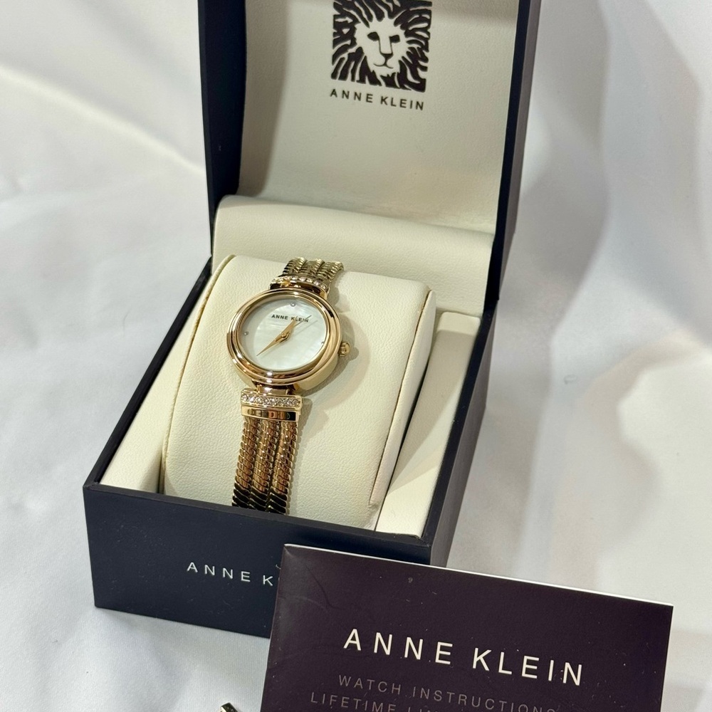 Anne Klein Gold and Silver Watch